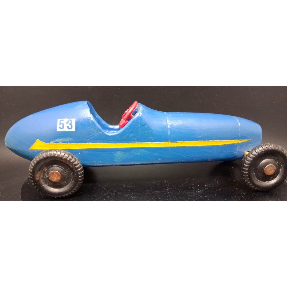 Vintage Pinewood Derby Car #53 Made from wood. "Unmarked"
